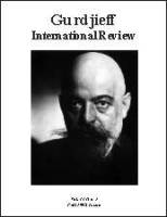 Vol. II No. 1, Fall 1998 - The Gurdjieff Literature